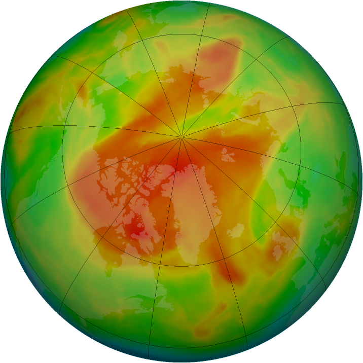 Arctic ozone map for 09 May 2013